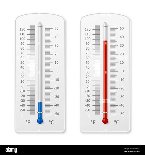 Meteorology Indoor Thermometer Realistic Vector Illustration Isolated