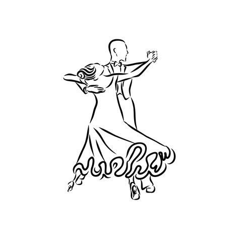Premium Vector Dancing Couple Logo Isolated On White Background Waltz