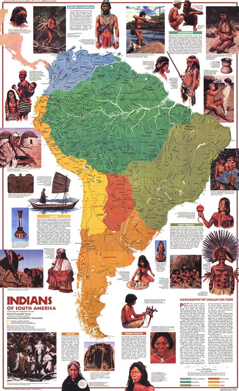 Indians Of South America Vivid Maps