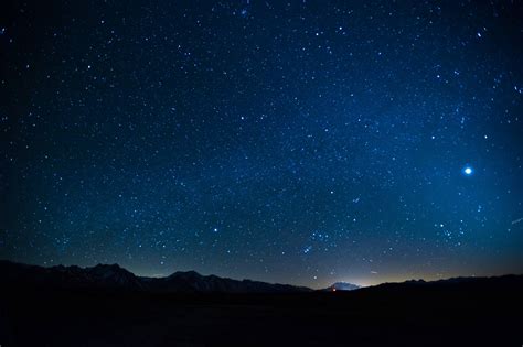 Beautiful Night Sky With Stars Wallpaper