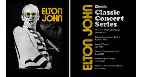Elton John Launches Six Week Digital Classic Concert Series
