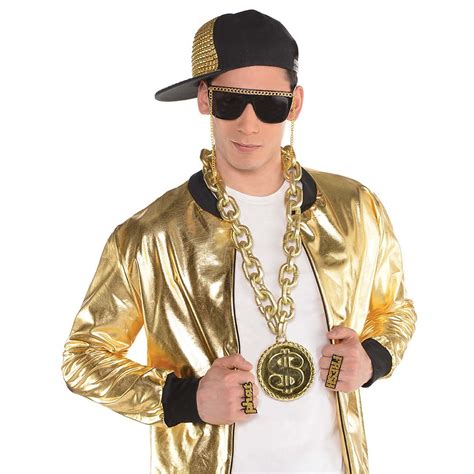 New Hip Hop Gangster Thug Hip Hop Jewellery B Boy 80s Cosplay Fancy