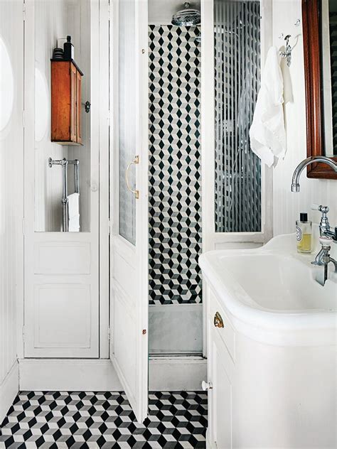 6 Black And White Bathroom Floor Tiles That Feel Totally Fresh
