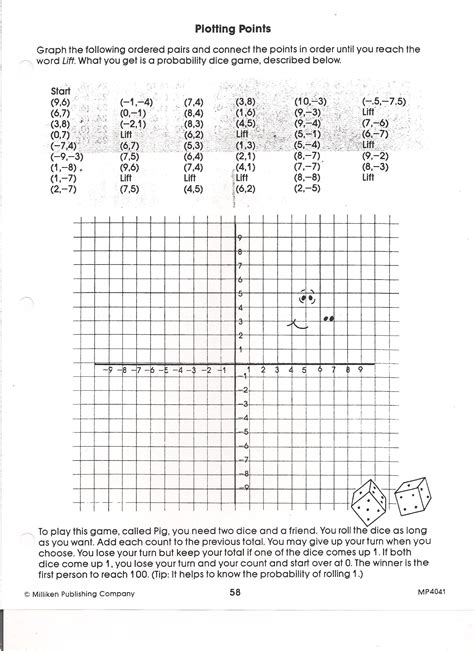 Graphing Coordinate Points Worksheet