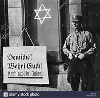 Image result for Nazi Germany began the persecution of Jews by boycotting Jewish businesses.