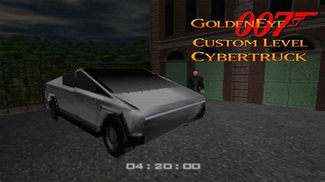 Goldeneye 007 N64 Riding Around The City With My New Cybertruck
