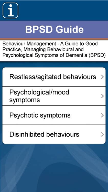 Bpsd Guide Managing Behavioural And Psychological Symptoms Of Dementia