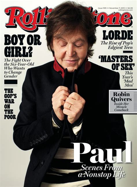 Rolling Stone Back Issue November 7 2013 Digital In 2021 Paul