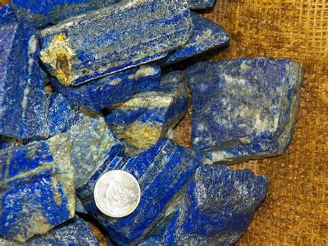 3000 Carat Lots Of High End Lapis Rough Plus A Free Faceted Gemstone