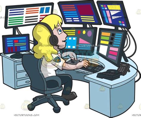 A Productive Female 911 Dispatcher 911 Dispatcher Grey Swivel Chairs