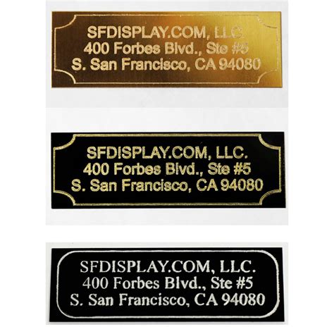 Custom Engraved Name Plates Free Shipping 1 2 Day Turnaround