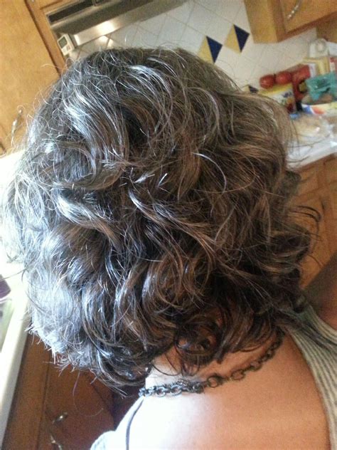 Make a hair comeback to '20s. layered gray hair | Dark hair with highlights, Curly hair ...