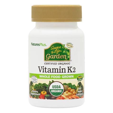 nature s plus source of life garden vitamin k2 60s nourish