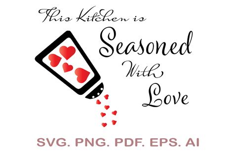 This Kitchen Seasoned With Love Svg Graphic By Narcreativedesign · Creative Fabrica