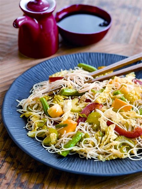 Szechuan Style Vegetable Stir Fry With Rice Noodles Recipe