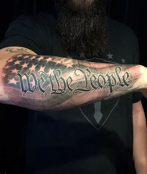 75 Patriotic “we The People” Tattoos And Ideas Tattoo Me Now