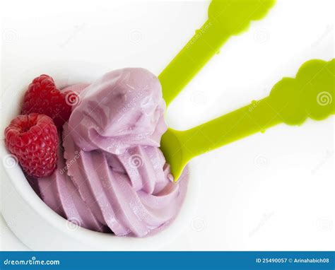 Frozen Soft Serve Yogurt Stock Image Image Of Cold Food 25490057