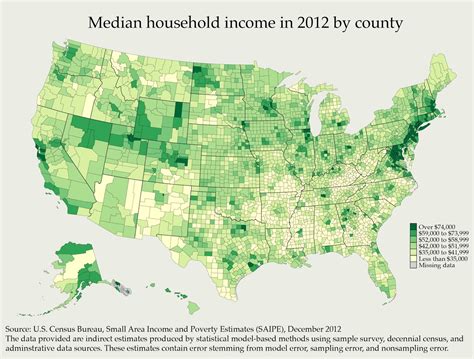 Median Household Income By County Vivid Maps