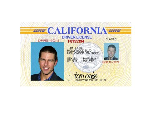 California Driver License Psd Template California Drivers License