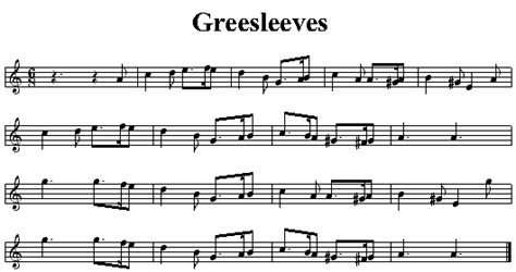 Textwrangler takes a rental particular pentatonic greensleeves free sheet music. Partition flute greensleeves