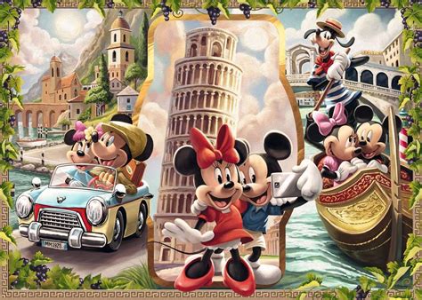 Disney Mickey Mouse Vakantie Mickeyandminni Puzzels Voor Volwassenen