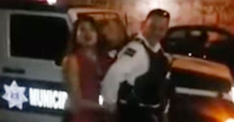 Watch Moment Suspended Police Officer Allows Scantily Dressed Woman To