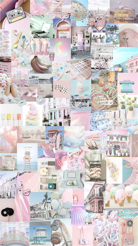 Pastel Collage Wallpapers Top Free Pastel Collage Backgrounds