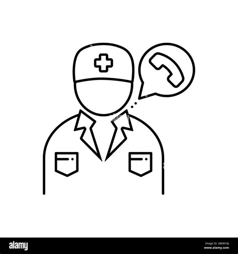Doctor On Call Icon Stock Vector Image And Art Alamy