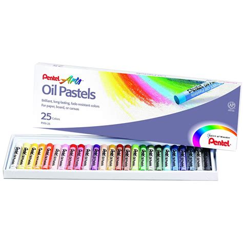 Pentel Arts Oil Pastels Set Of 25 George Weil