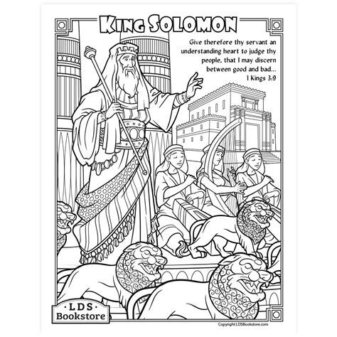 King Solomon And The Temple Coloring Page Coloring Home