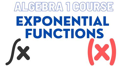 Exponential Functions Algebra 1 Youtube