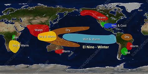 El Nino Winter Effects Illustration Stock Image C0268985