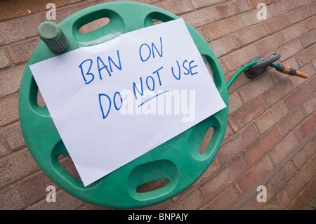 Hose Pipe Ban Stock Photo Alamy