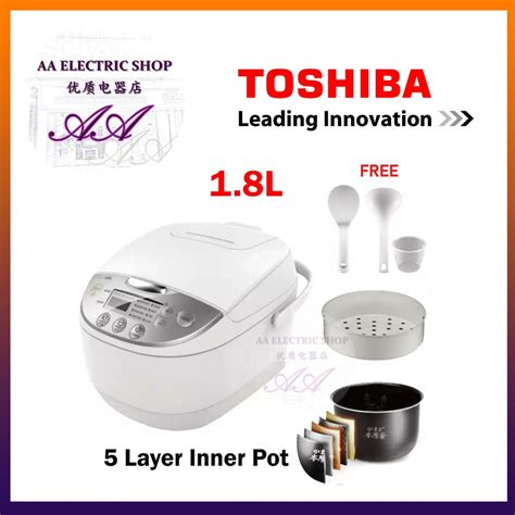 rc 18dh1nmy toshiba digital rice cooker 1 8l rc18dh1nmy periuk nasi periuk nasi digital periuk e