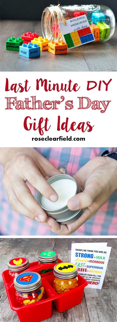 Last Minute DIY Father S Day Gift Ideas Diy Gifts For Dad Diy Birthday Gifts Diy Father S