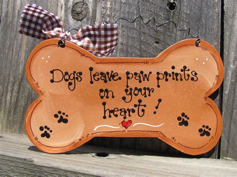 Dogs Leave Paw prints sign country wood crafts by EvansCraftHut