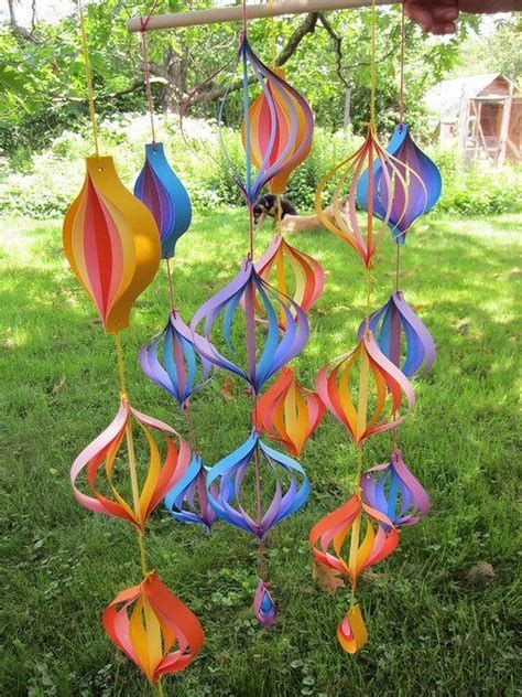 Paper Mobiles Kids Crafts Summer Crafts Paper Crafts Diy Paper