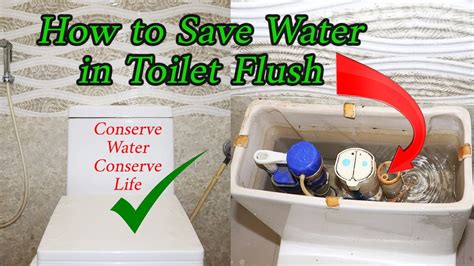 How To Save Water In Toilet Flush Youtube