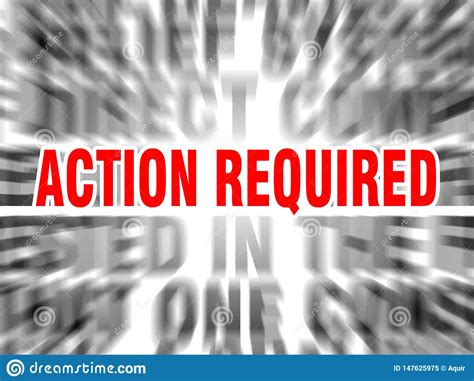 Action Required Stock Vector Illustration Of Zoom Text 147625975
