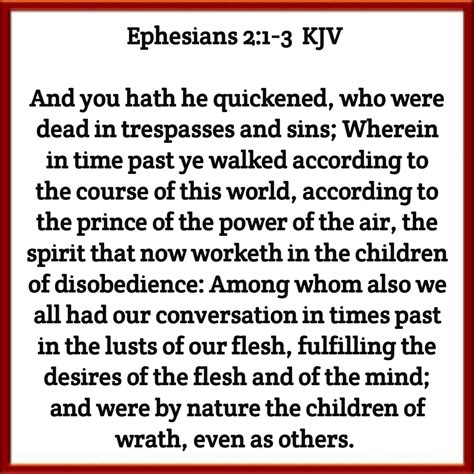 Ephesians 21 3 Kjv Sacred Scripture Kjv Ephesians