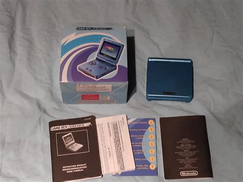 Nintendo Game Boy Advance Sp Surf Blue Ags 101 Console Consolevariations