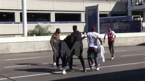 Tekashi69 Fight At LA LAX Airport YouTube
