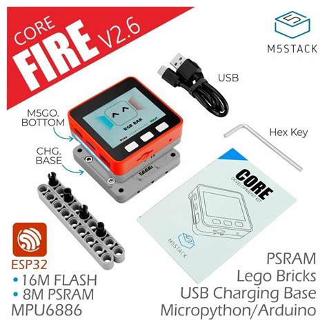 M5stack Fire Esp32 Development Kit Psram V26