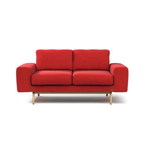 Anders Loveseat Bright Red Urbn Touch Of Modern
