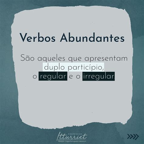 Verbos Abundântes Exemplos Frases