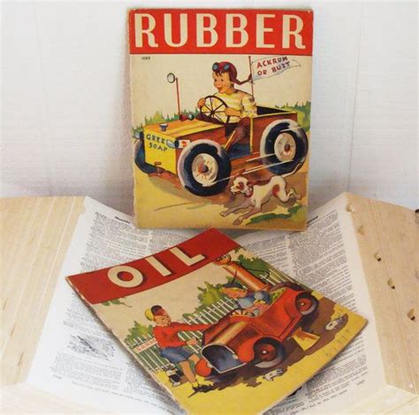 1940s Childrens Book Illustrations 1940s Vintage Books Rubber And