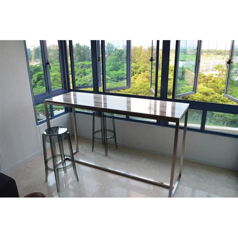 Modern dining room kitchen 5 piece round marble top table & blue chairs set ic7r. Marble Bar Table