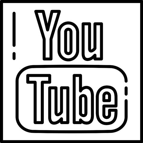 Youtube Logo Outline