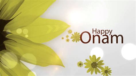 Happy Onam With Yellow Flowers Hd Onam Wallpapers Hd Wallpapers Id