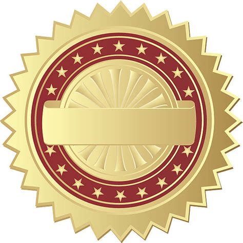 60 Gold Seal Approval Clip Art Illustrations Royalty Free Vector